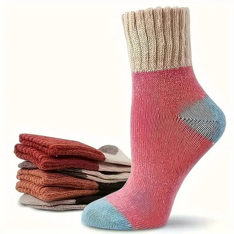 5-Pairs: Cold Resistant Thick Fuzzy Winter Socks