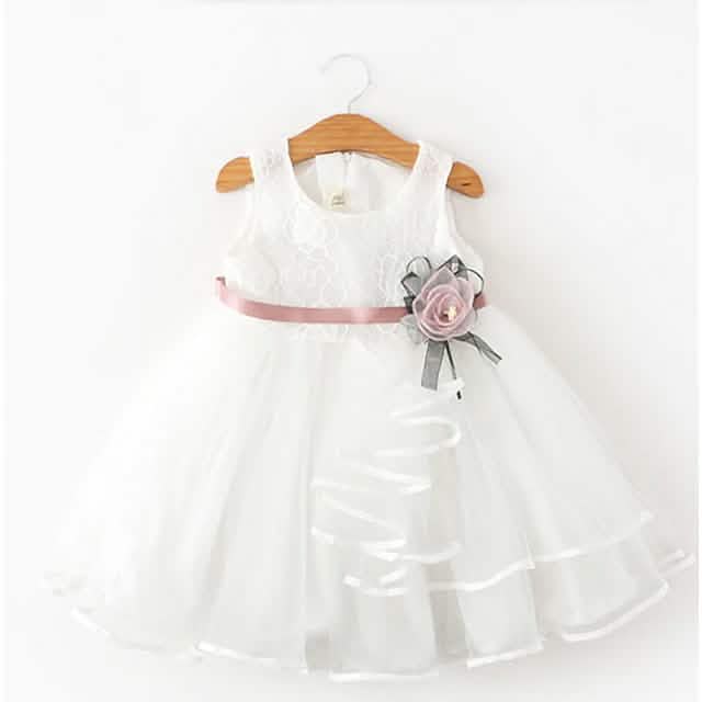 Kids Little Girls' Dress Flower Swing Dress